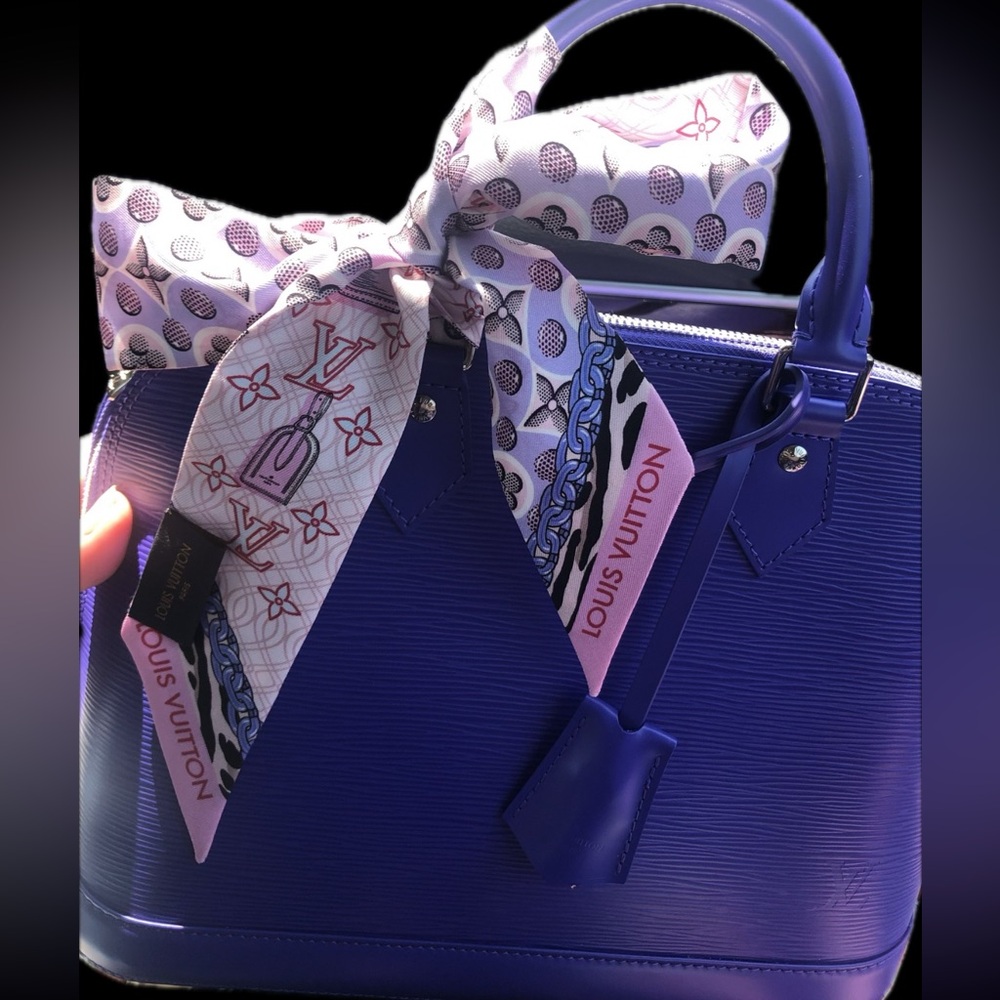 Louis Vuitton Silk Monogram Bubblegram BB Bandeau Blush